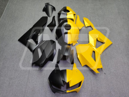 Honda CBR600RR 2013-2025 Matte Black & Matte Yellow Split ABS Fairings | Monster Fairings