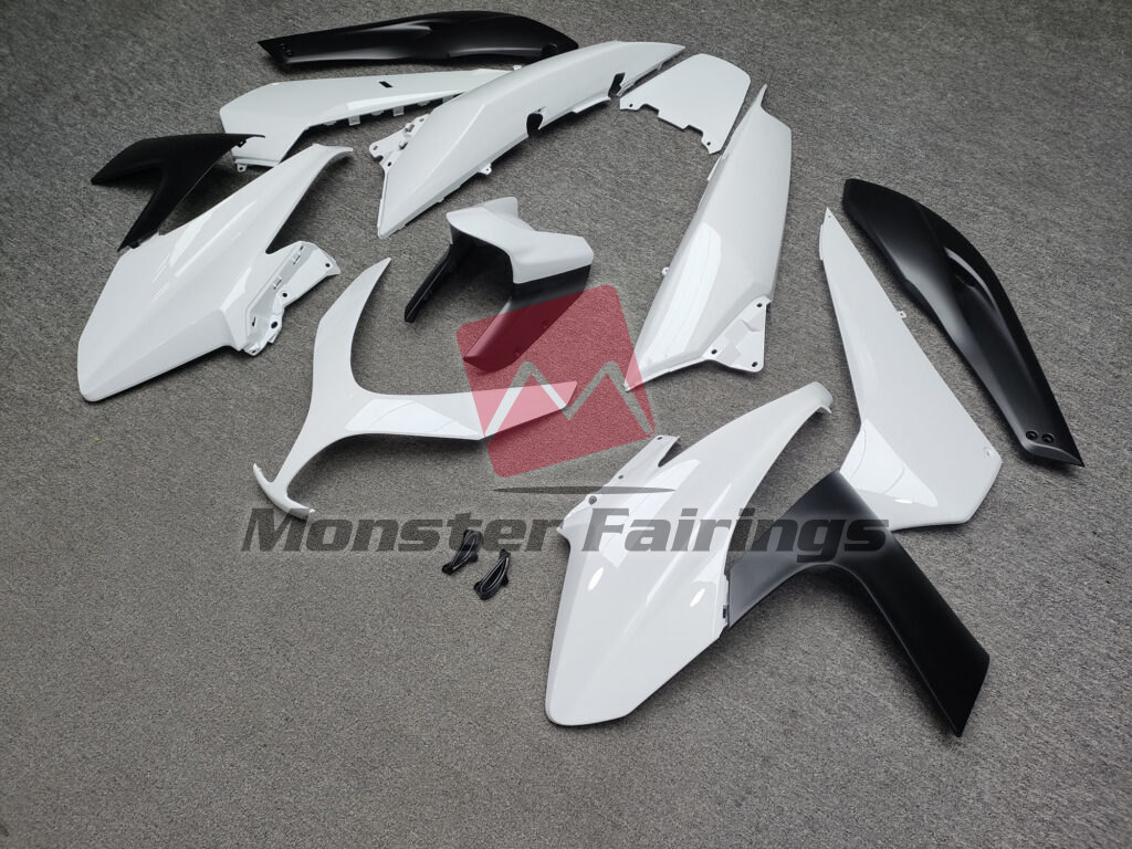 Gloss White & and Matte Black ABS fairings for Yamaha TMAX500 2008 - 2011 - premium OEM fit kit by Monster Fairings