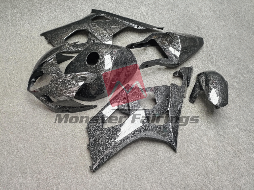 Suzuki GSXR 1000 custom ABS fairings 2003 - 2004 in Gloss Forged Carbon Fiber Style - durable replacement kit, Monster Fairings