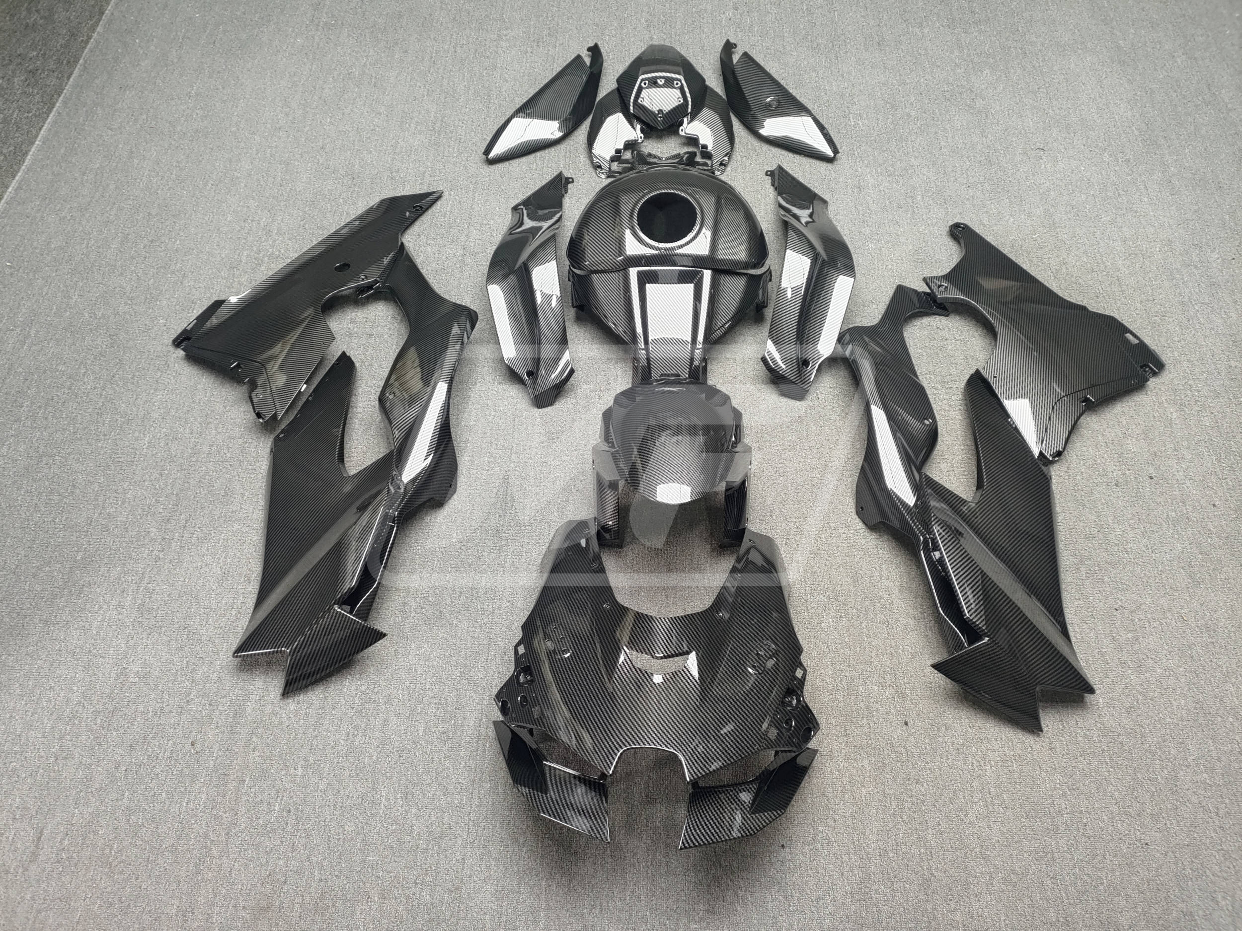 Kawasaki ZX-10R 2021-2025 Gloss Carbon Fiber Style ABS Fairings