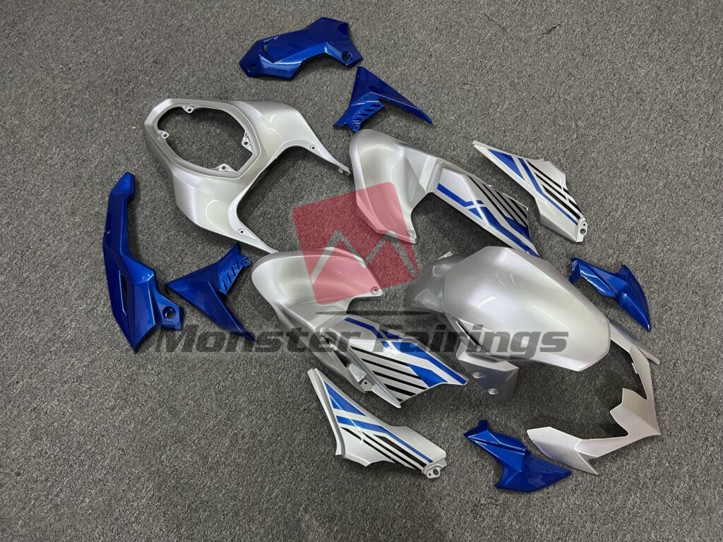 Blue and Silver ABS fairings for Kawasaki Z900 2020 - 2024 - premium OEM fit kit by Monster Fairings