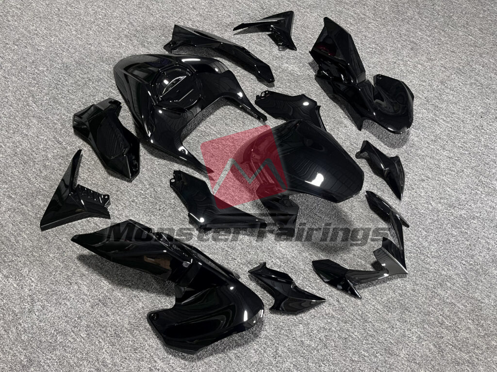Gloss Black Plain ABS fairings for Kawasaki Z900 2020 - 2024 - premium OEM fit kit by Monster Fairings