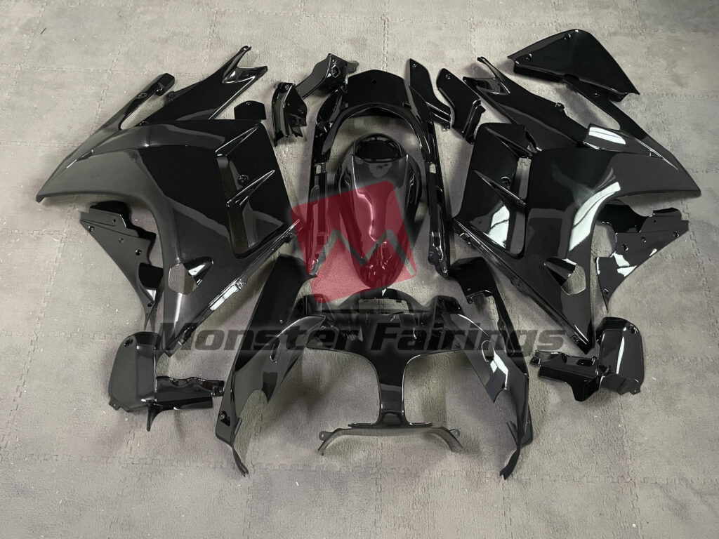 Yamaha FJR 1300 2000 - 2005 Gloss Black ABS fairings - custom motorcycle bodywork kit by Monster Fairings