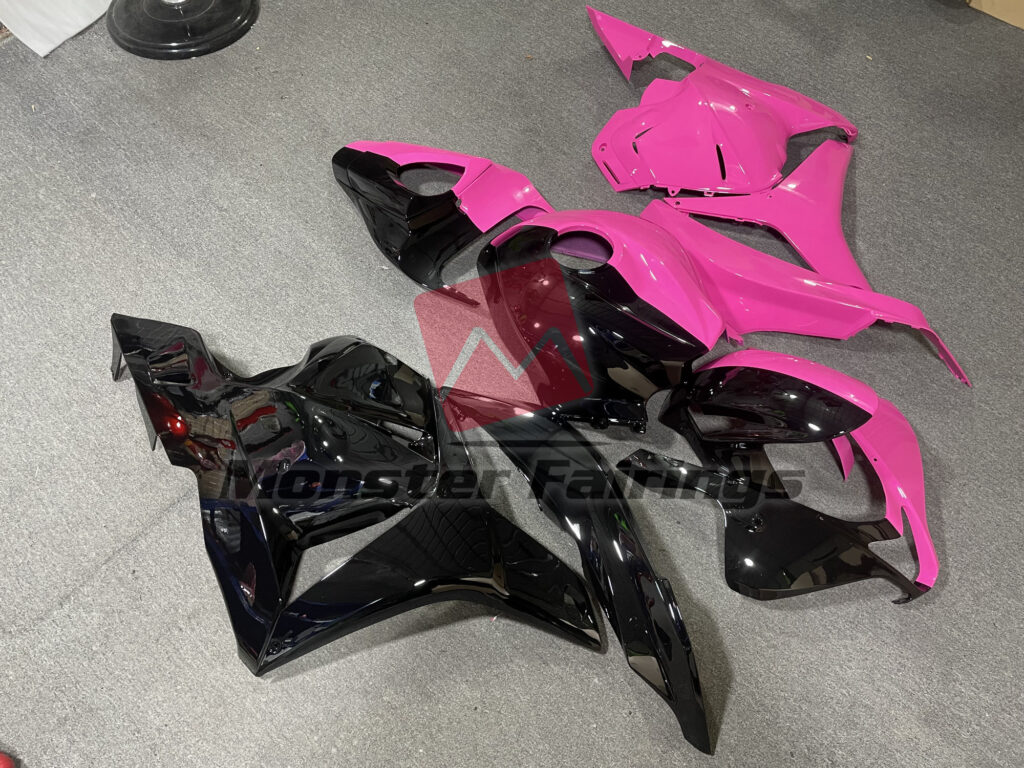 Black & and Pink Split ABS fairings for Honda CBR600RR 2009 - 2012 - premium OEM fit kit by Monster Fairings