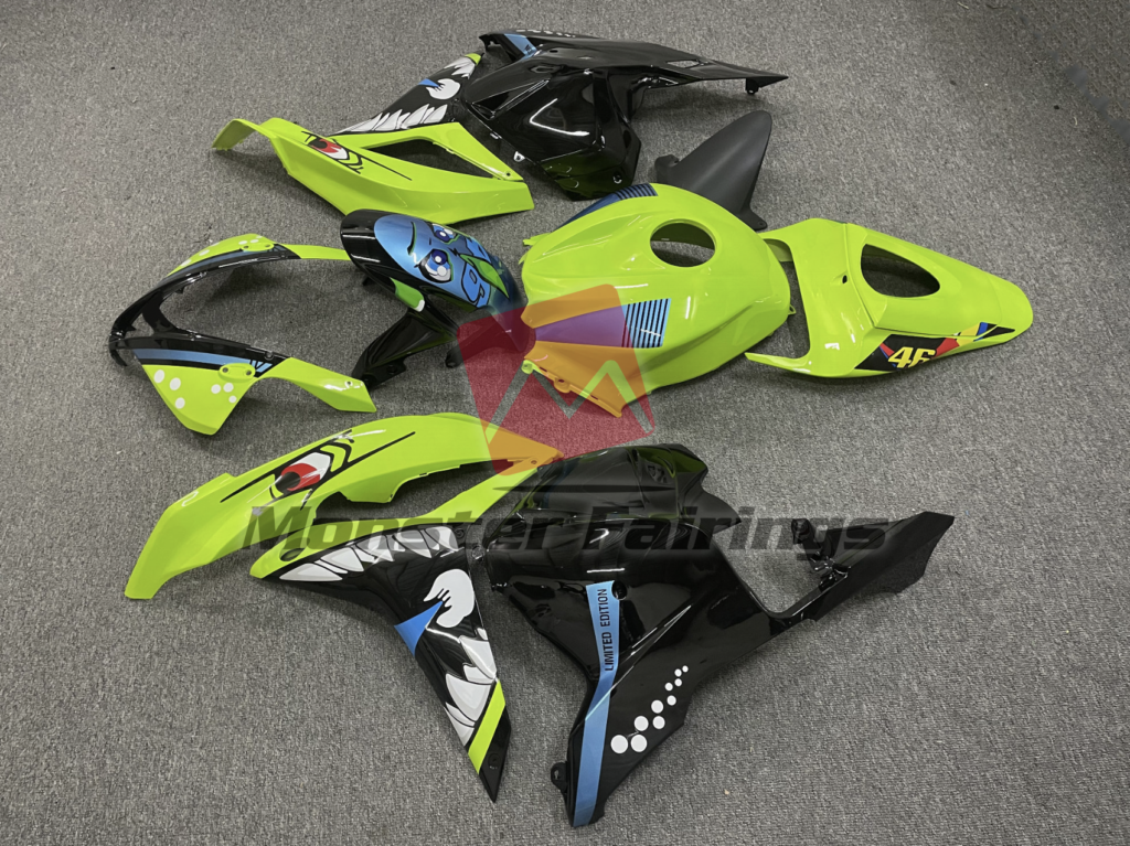 2009 - 2012 Honda CBR600RR High Viz Shark fairing set - ABS injection, custom painted by Monster Fairings