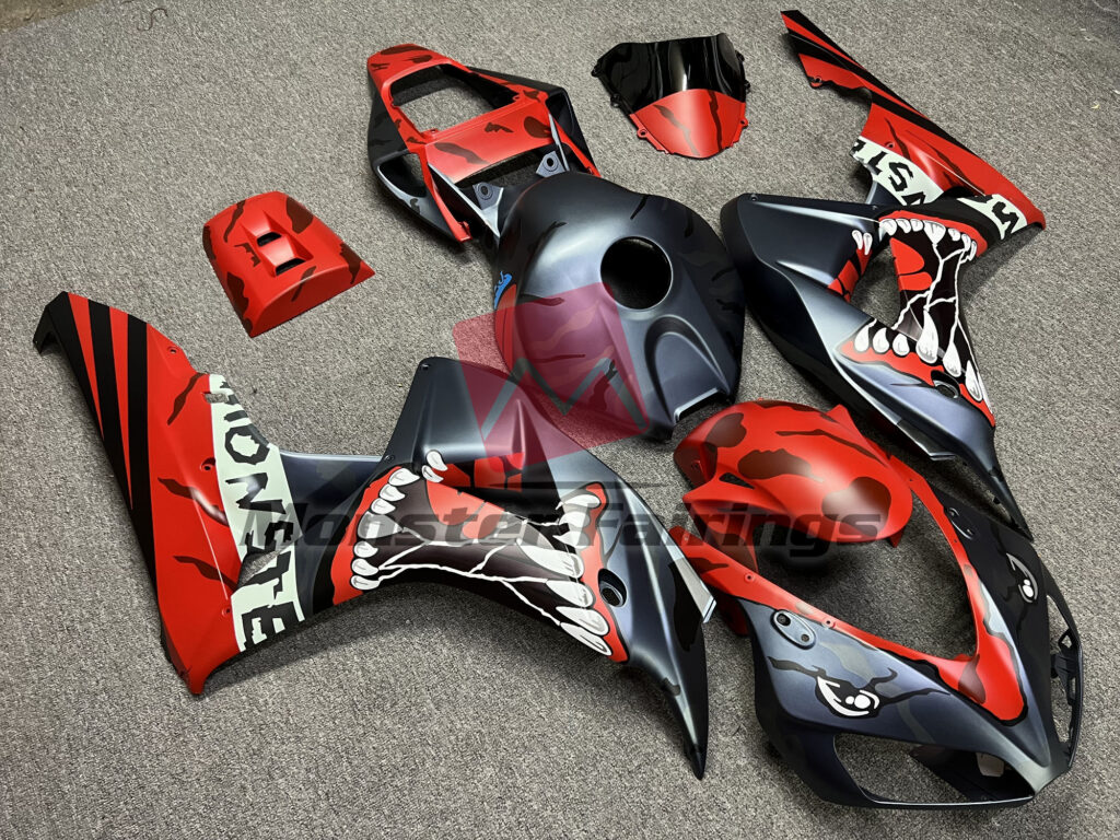 Monster Red ABS fairings for Honda CBR1000RR 2006 - 2007 - premium OEM fit kit by Monster Fairings