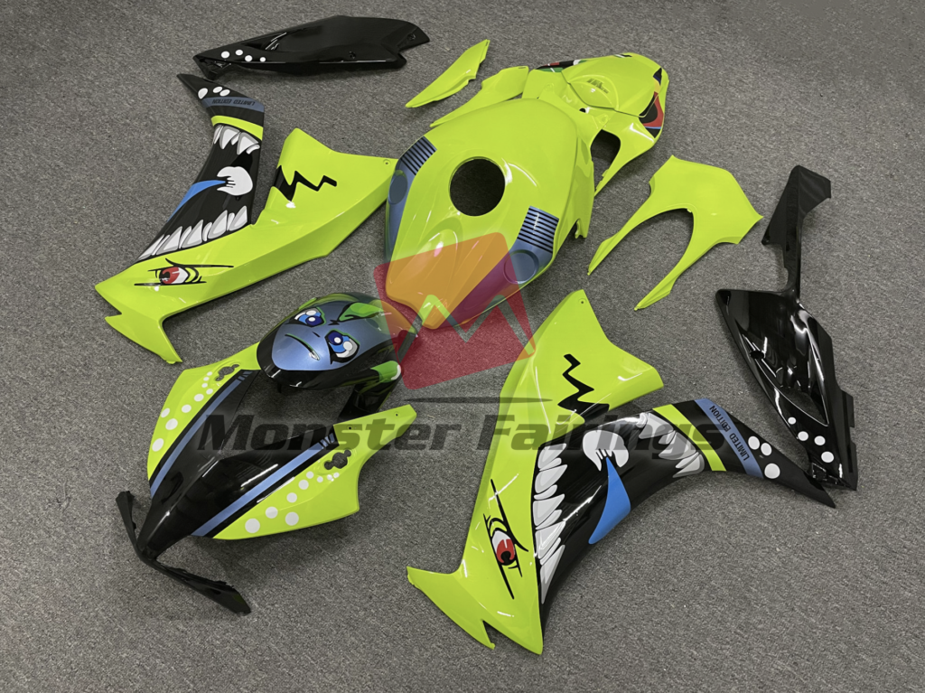 Honda CBR1000RR custom ABS fairings 2012 - 2016 in High Viz Shark - durable replacement kit, Monster Fairings