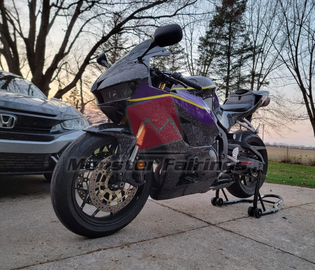 Honda CBR600RR 2013 - 2025 ABS fairings, Forged Carbon Fiber with Purple - high - quality motorcycle kit by Monster Fairings