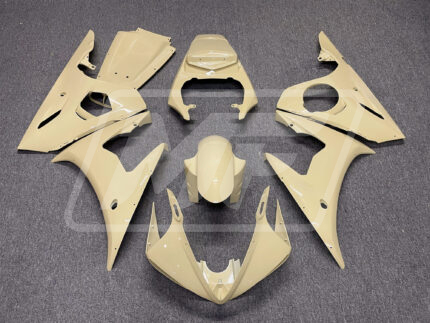 Yamaha R6 2005 Gloss Cream ABS Fairings | Monster Fairings