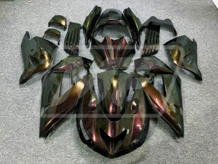 (IN STOCK TX) Kawasaki ZX14R 2006-2011 Gloss Green Chameleon ABS Fairings | Monster Fairings
