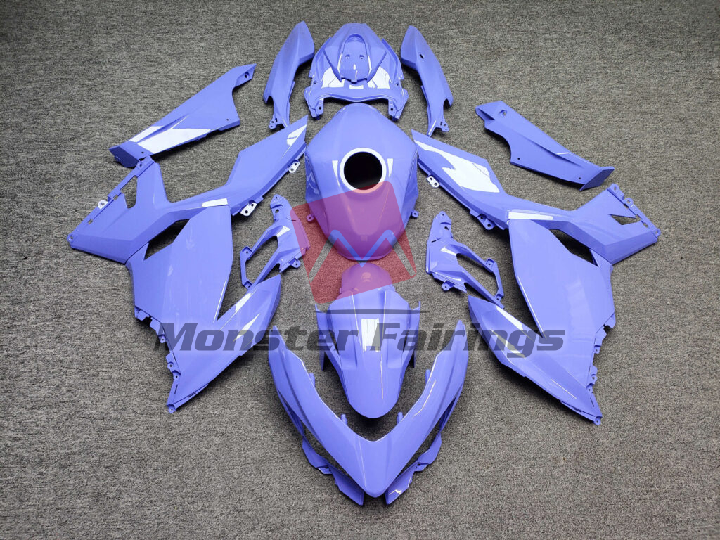 Kawasaki Ninja 400 2018 - 2024 Gloss Lavender ABS fairings - custom motorcycle bodywork kit by Monster Fairings