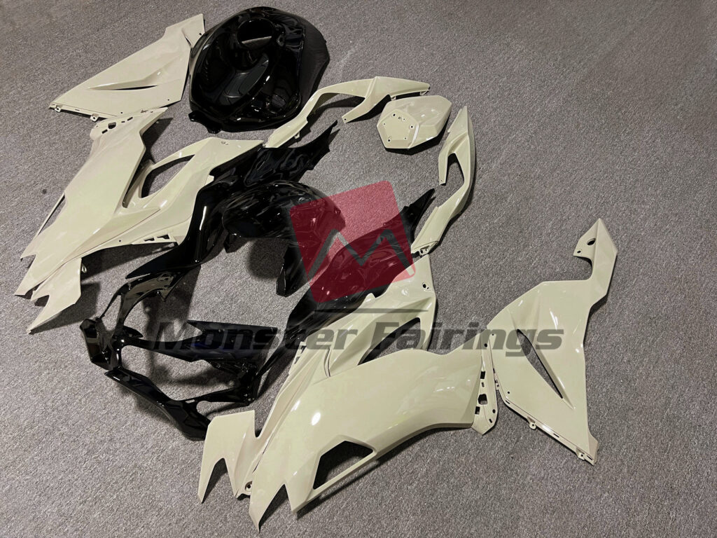 Gloss Desert Tan & Black ABS fairings for Kawasaki ZX6R 2019 - 2023 - premium OEM fit kit by Monster Fairings