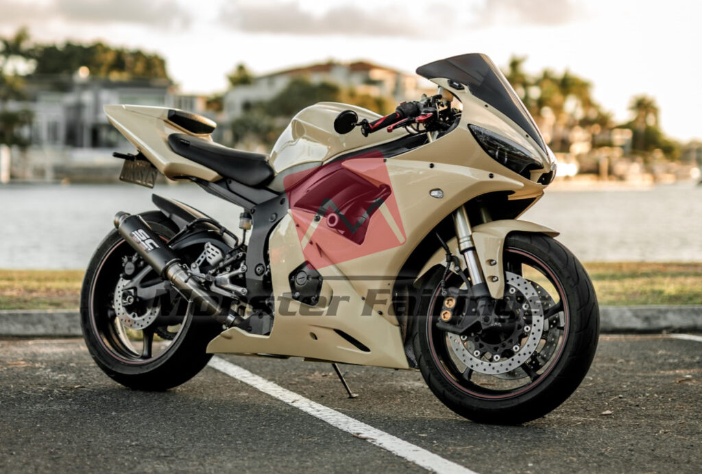 Gloss Cream ABS fairings for Yamaha R6 2005 - premium OEM fit kit by Monster Fairings
