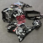 2004 - 2007 Honda CBR600 F4i Camo Shark fairing set - ABS injection, custom painted by Monster Fairings