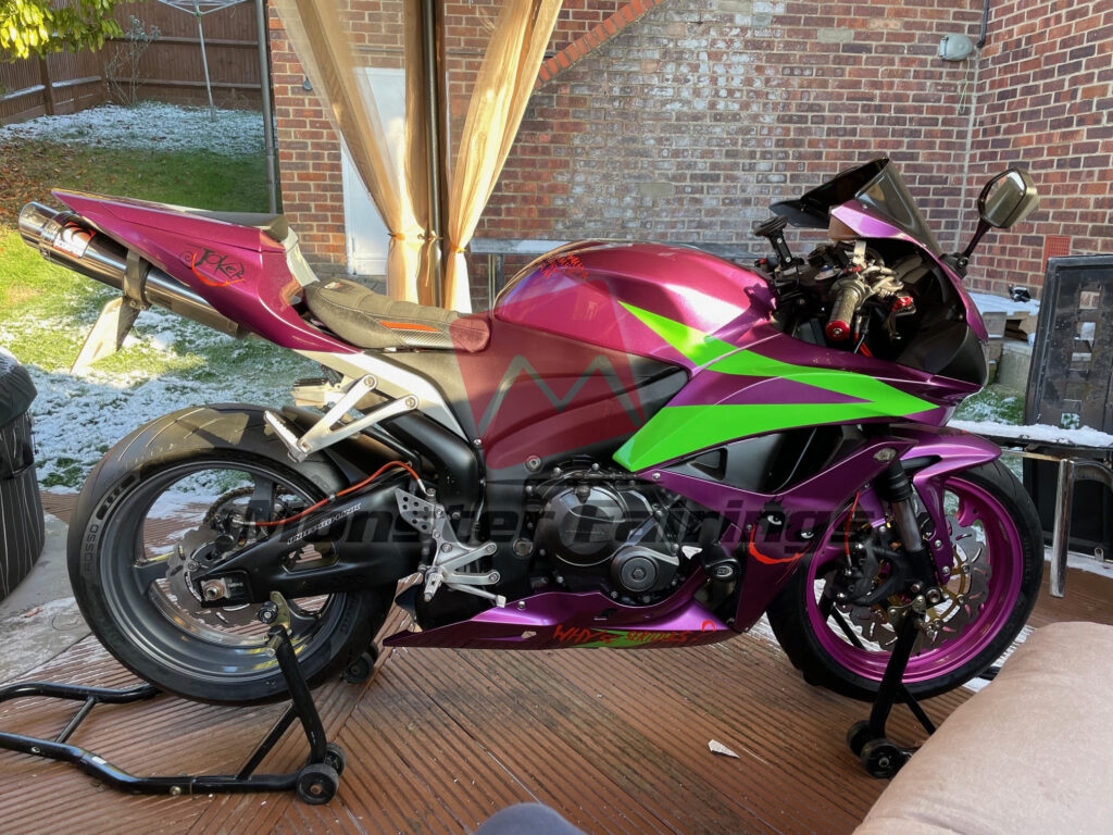 Gloss Purple & Nardo Gray Batman vs Joker ABS fairings for Honda CBR600RR 2007 - 2008 - premium OEM fit kit by Monster Fairings