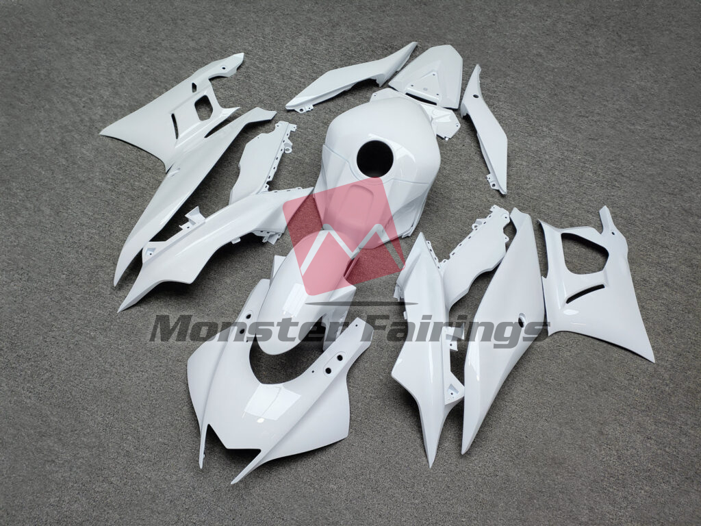 Gloss White ABS fairings for Yamaha R3 2019 - 2021 - premium OEM fit kit by Monster Fairings