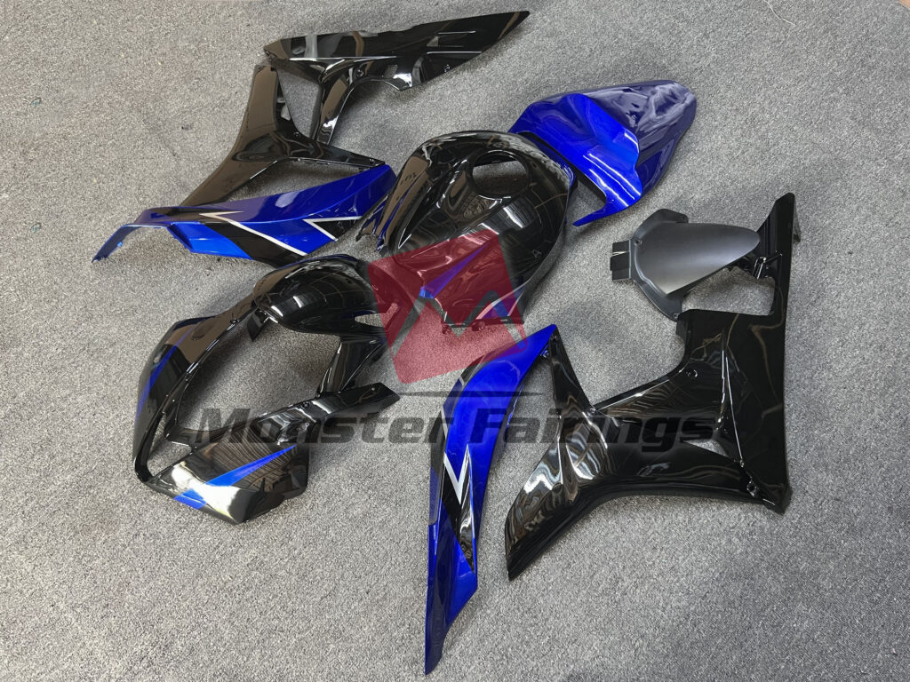 Gloss Black and Blue ABS fairings for Honda CBR600RR 2007 - 2008 - premium OEM fit kit by Monster Fairings