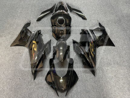Yamaha R3 2019-2021 Gloss Black with Gold Pearl Flakes R Series ABS Fairings | Monster Fairings
