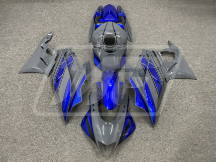 Yamaha R3 2019-2021 Gloss Dark Nardo Gray & Blue ABS Fairings | Monster Fairings