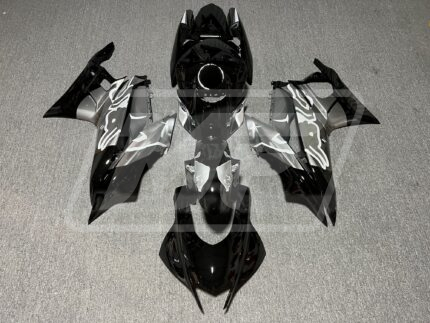 Yamaha R3 2019-2021 Gloss Black & Gray Bull ABS Fairings | Monster Fairings