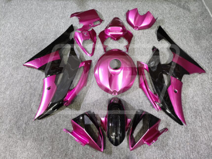 (IN STOCK) Yamaha R6 2008-2016 Gloss Pink & Black ABS Fairings | Monster Fairings