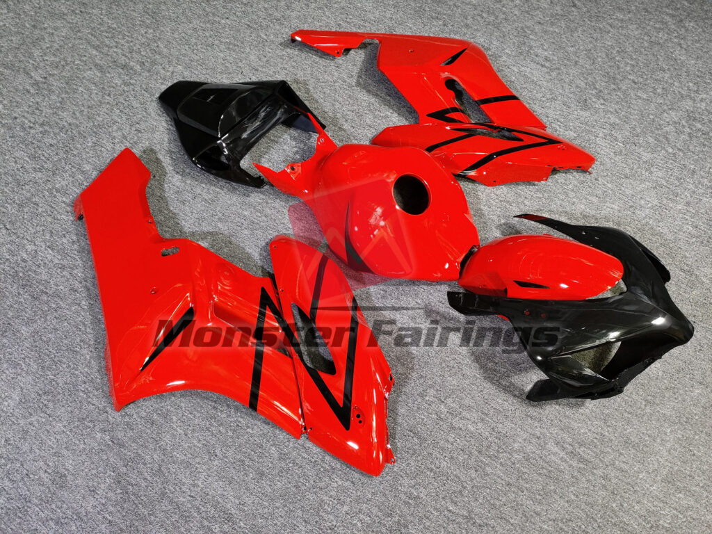 Honda CBR1000RR custom ABS fairings 2004 - 2005 in Red and Black Fireblade - durable replacement kit, Monster Fairings