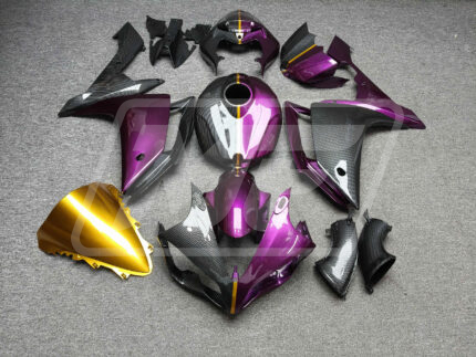 Yamaha R1 2007-2008 Pearl Purple Carbon Fiber Style ABS Fairings | Monster Fairings
