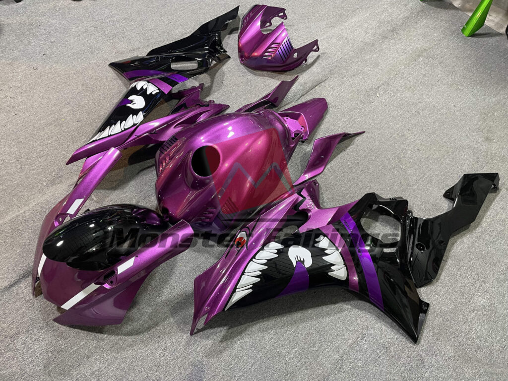 Purple Shark ABS fairings for Yamaha R6 2017 - 2022 - premium OEM fit kit by Monster Fairings