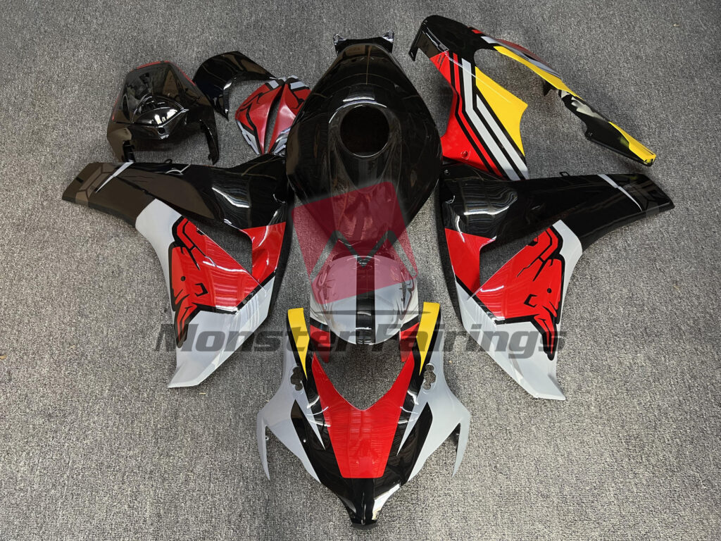 Honda CBR1000RR 2008 - 2011 Gloss Custom Bull Design ABS fairings - custom motorcycle bodywork kit by Monster Fairings
