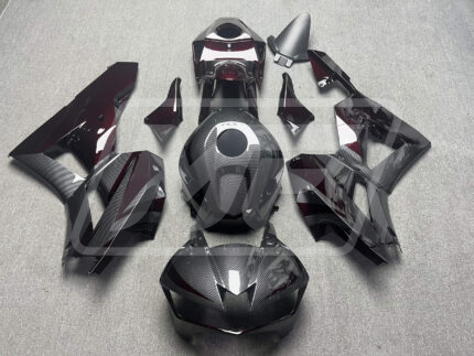 Honda CBR600RR 2013-2025 Gloss Carbon Fiber Style Maroon Red ABS Fairings | Monster Fairings