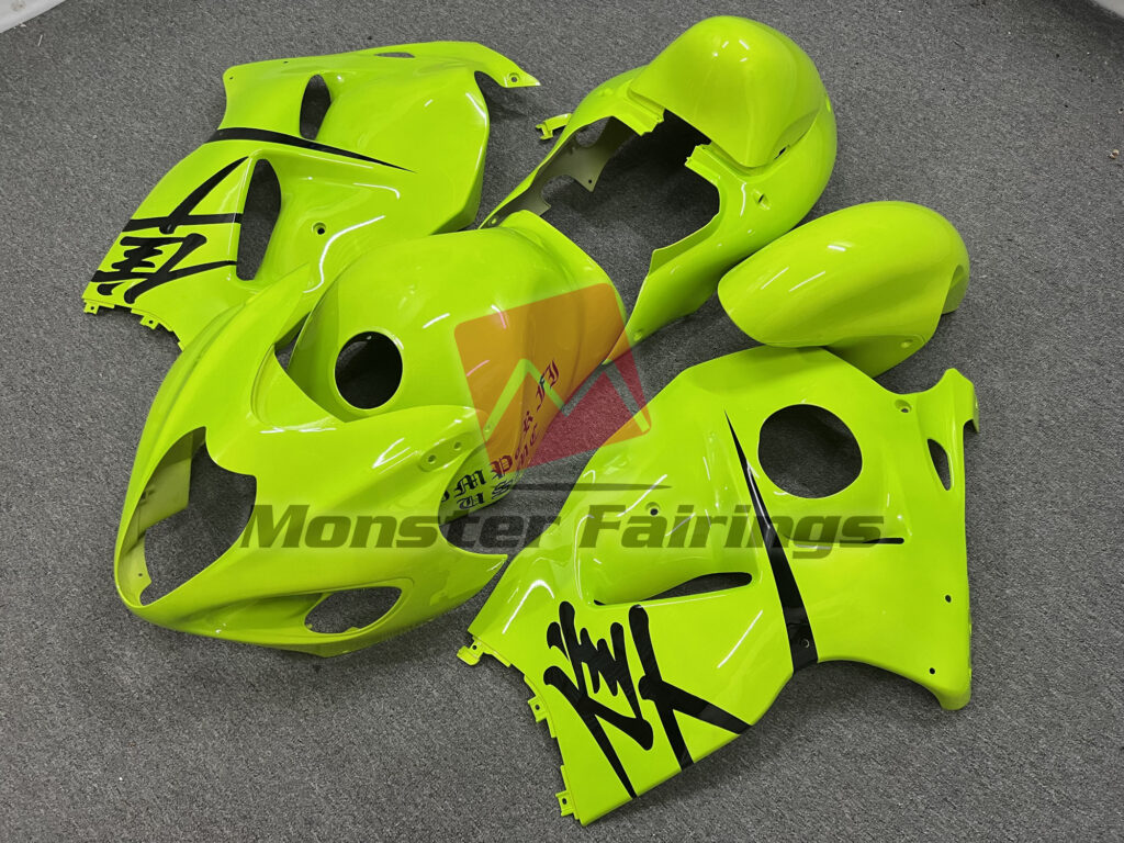 Suzuki GSXR custom ABS fairings 1997 - 2007 in Glossy Lime Green - durable replacement kit, Monster Fairings