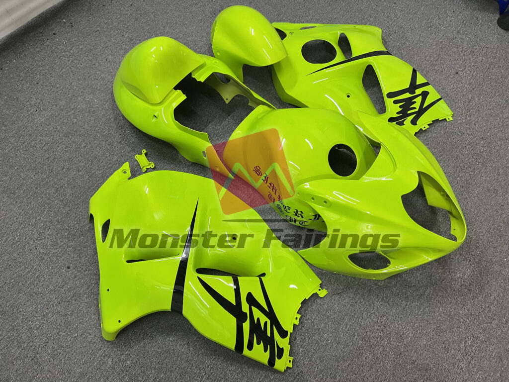 Glossy Lime Green ABS fairings for Suzuki GSXR 1300 1997 - 2007 - premium OEM fit kit by Monster Fairings