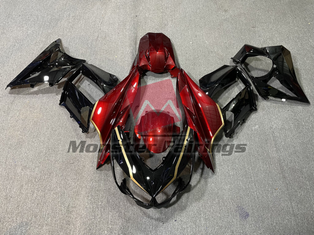 Kawasaki Z1000 2010 - 2013 Candy Red ABS fairings - custom motorcycle bodywork kit by Monster Fairings