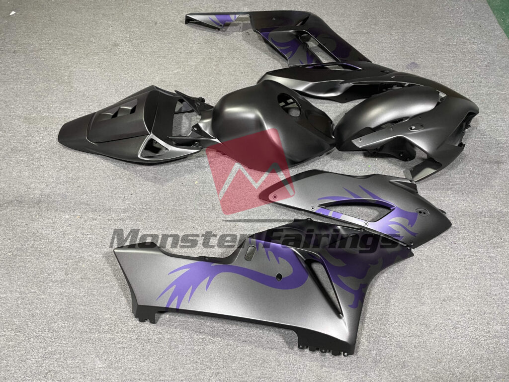 2004 - 2005 Honda CBR1000RR Gray Purple Dragon fairing set - ABS injection, custom painted by Monster Fairings