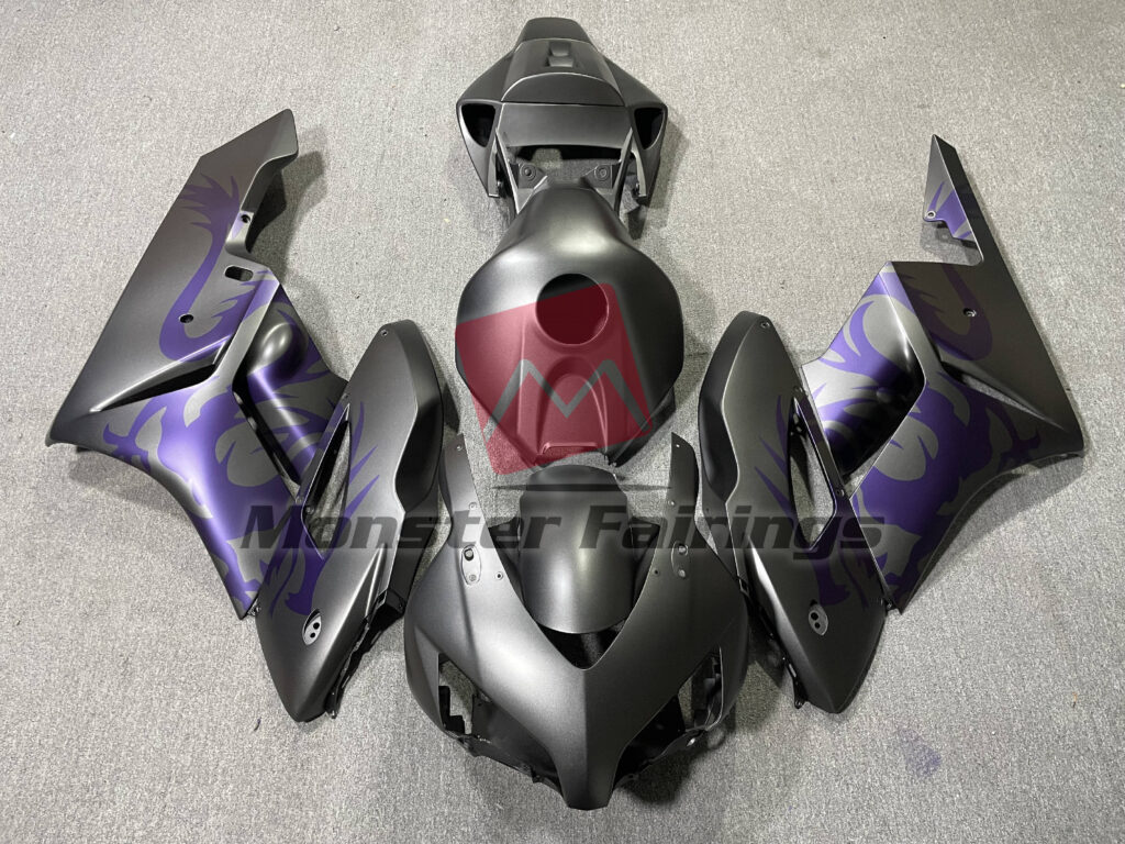 Honda CBR1000RR 2004 - 2005 Gray Purple Dragon ABS fairings - custom motorcycle bodywork kit by Monster Fairings