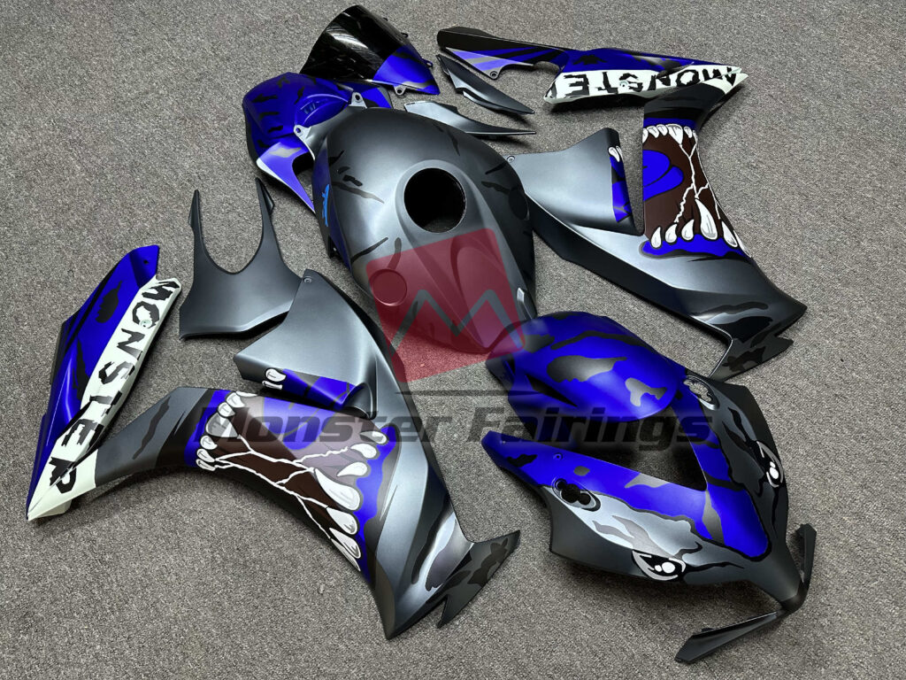 Silver Blue Monster ABS fairings for Honda CBR1000RR 2012 - 2016 - premium OEM fit kit by Monster Fairings