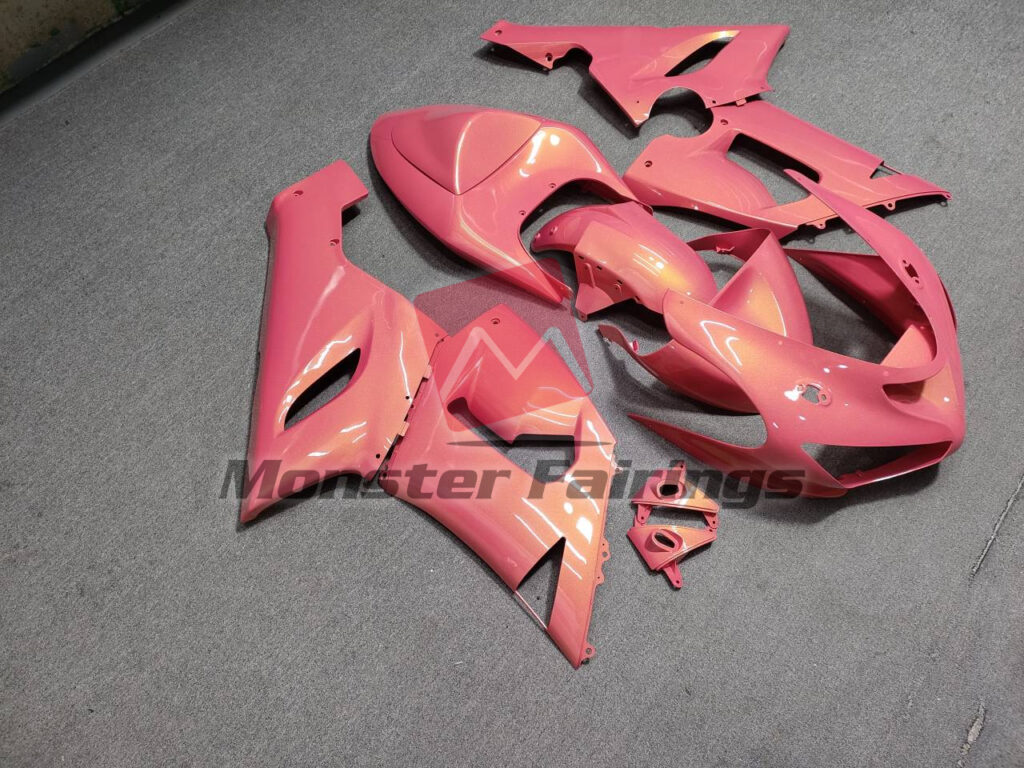 Gloss Flamingo Pink ABS fairings for Kawasaki ZX6R 2005 - 2006 - premium OEM fit kit by Monster Fairings
