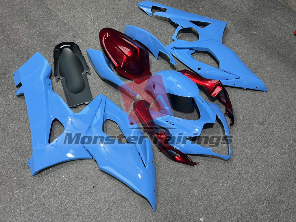 Sky Blue Candy Red ABS fairings for Suzuki GSXR 1000 2005 - 2006 - premium OEM fit kit by Monster Fairings