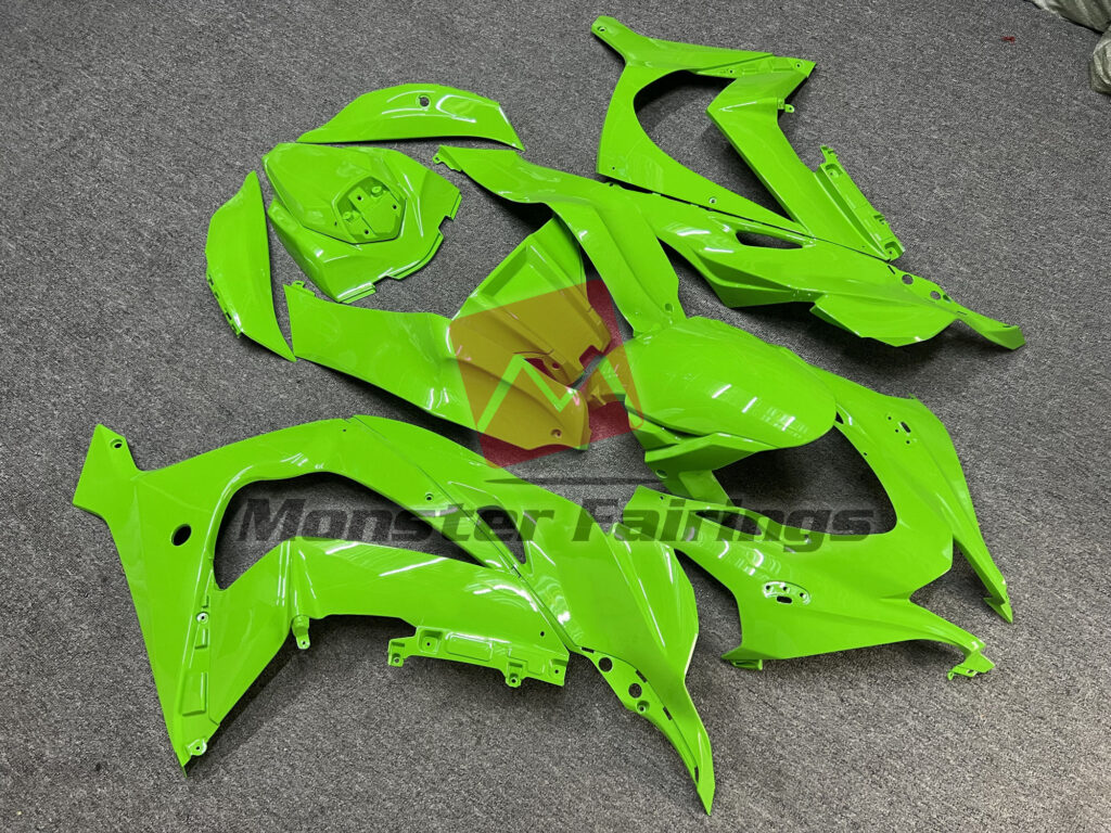 Green ABS fairings for Kawasaki ZX10R 2016 - 2020 - premium OEM fit kit by Monster Fairings