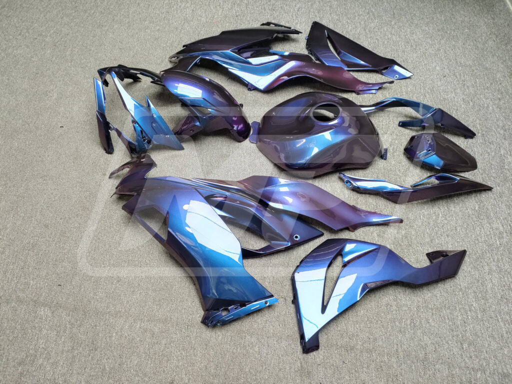 Kawasaki ZX6R 2019 - 2023 ABS fairings, Gloss Purple Chameleon - high - quality motorcycle kit by Monster Fairings