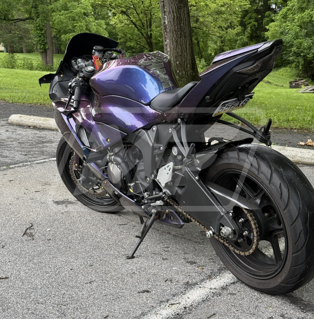 2019 - 2023 Kawasaki ZX6R Gloss Purple Chameleon fairing set - ABS injection, custom painted by Monster Fairings