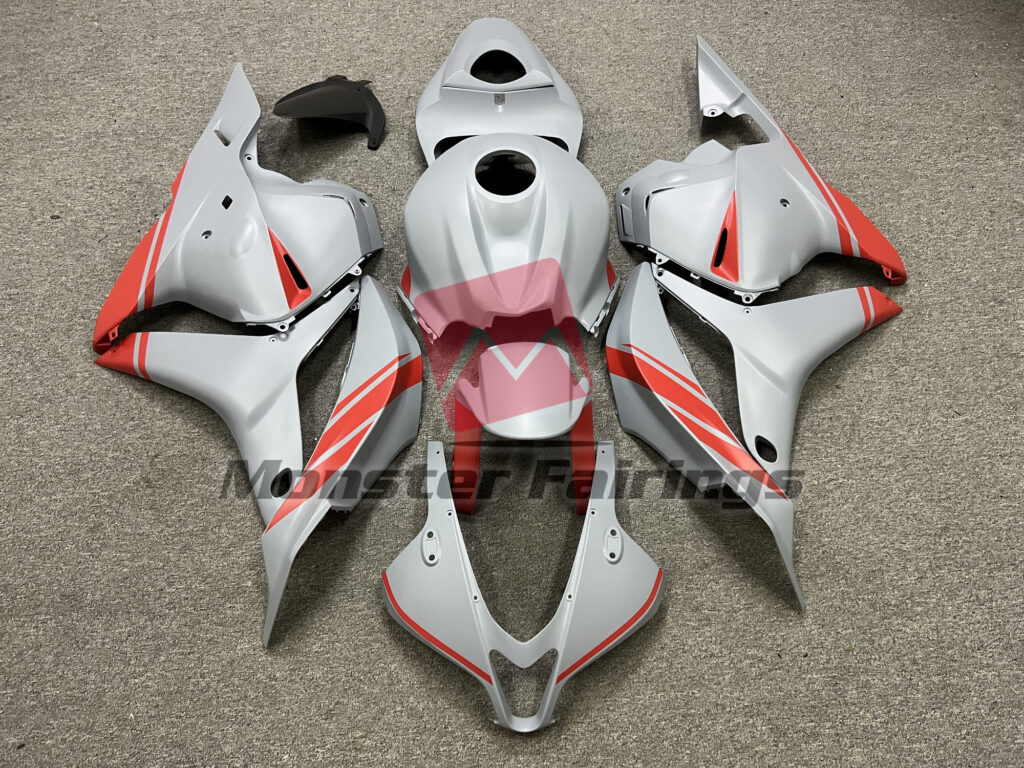 Honda CBR600RR 2009 - 2012 Nardo Grey High Viz Orange ABS fairings - custom motorcycle bodywork kit by Monster Fairings