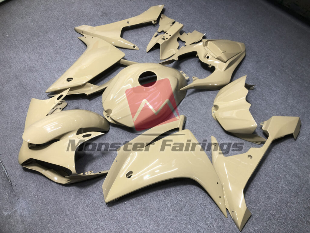 Yamaha R1 custom ABS fairings 2007 - 2008 in Desert Tan - durable replacement kit, Monster Fairings