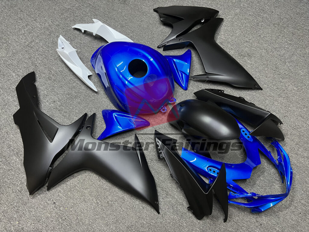 Blue Black ABS fairings for Suzuki GSXR 600 - 750 2011 - 2025 - premium OEM fit kit by Monster Fairings