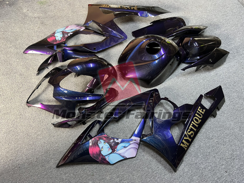 Gloss Purple & Blue Iridescent Mystique ABS fairings for Suzuki GSXR 1000 2005 - 2006 - premium OEM fit kit by Monster Fairings