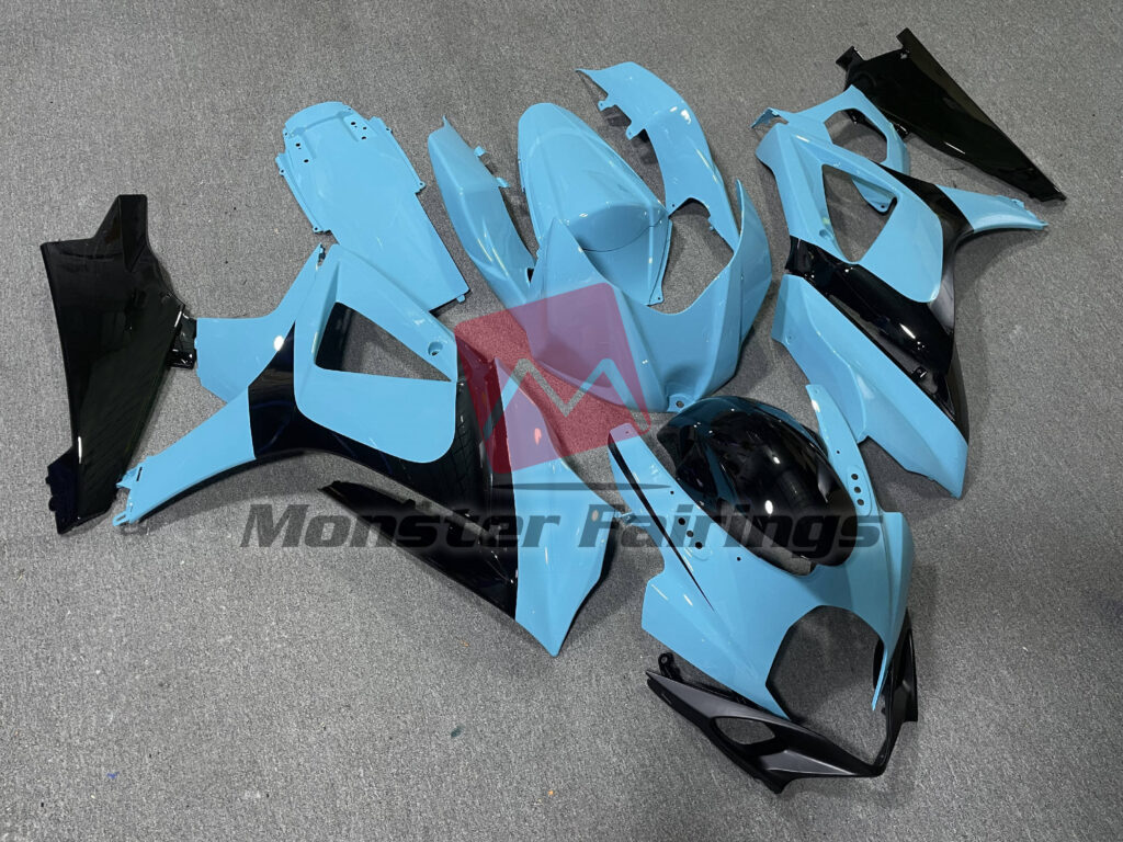 Gloss Black Teal ABS fairings for Suzuki GSXR 1000 2007 - 2008 - premium OEM fit kit by Monster Fairings