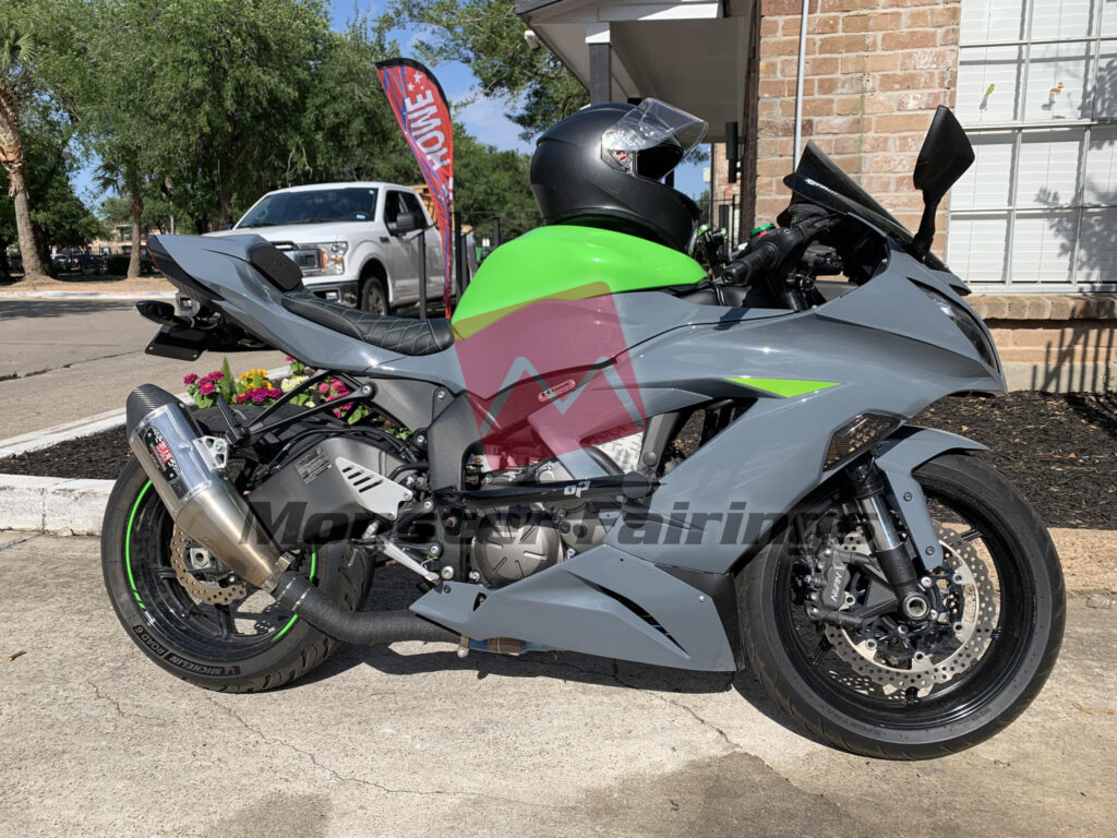 Monster Fairings ABS fairing kit for Kawasaki ZX6R 2013 - 2018 - Nardo Green, precise OEM fit