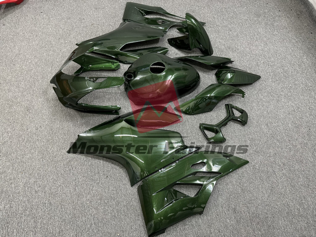 Ducati 1199 Army Green fairing set - ABS injection, custom painted by Monster Fairings