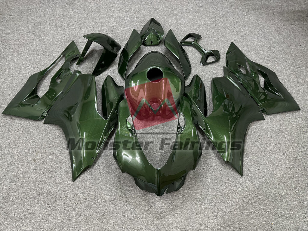 Ducati 1199 Army Green ABS fairings - custom motorcycle bodywork kit by Monster Fairings