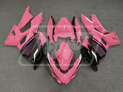 Kawasaki Ninja 400 2018-2024 Gloss Pink & Black ABS Fairings | Monster Fairings